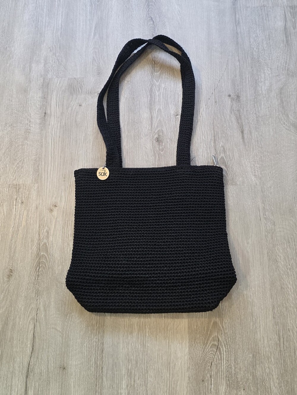 The Sak Crochet Shoulder Bag Medium Black
